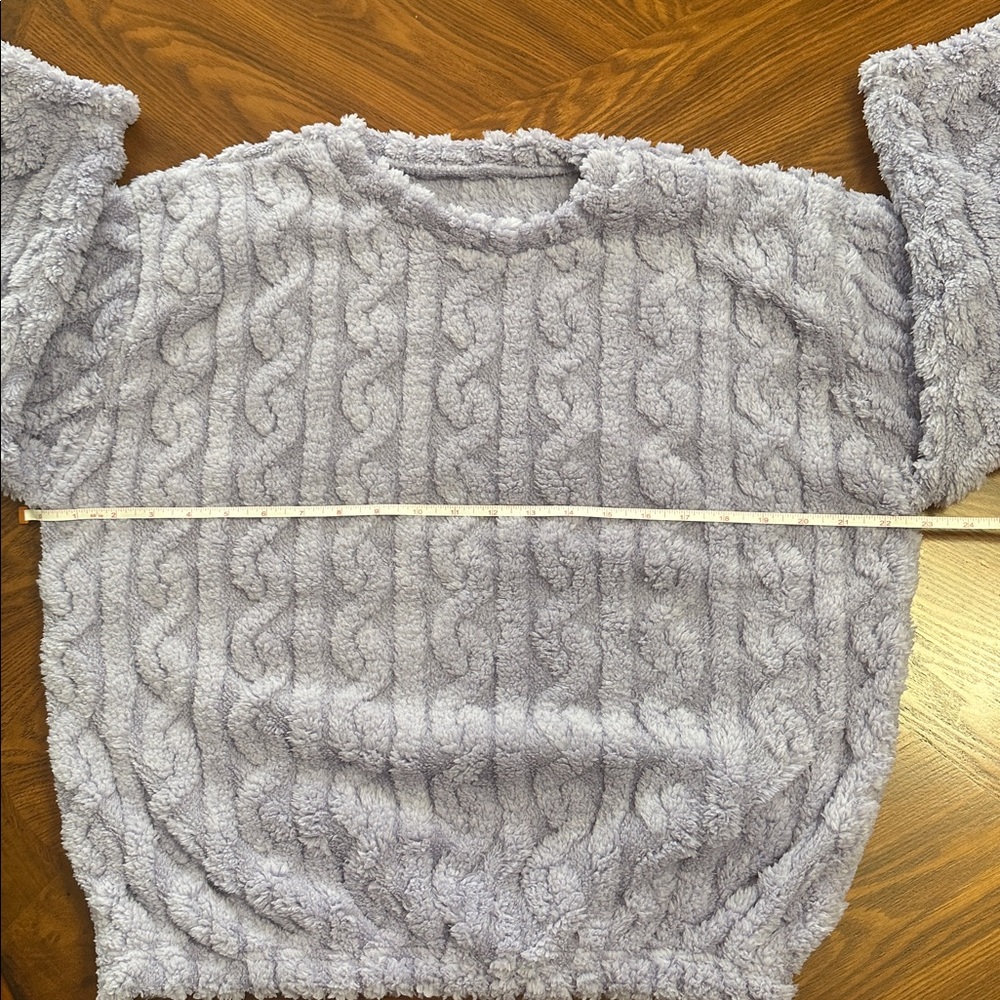 Cozy Purple Lounge Pajama Top - Picture 4 of 10